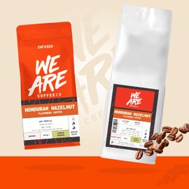 Coffee Ground, 227g Bag Honduras Hazelnut Flavoured Ground Coffee, Arabica, Medium Roast Fresh Coffee, Single Origin, Omni Grind (We Are Coffee Co)