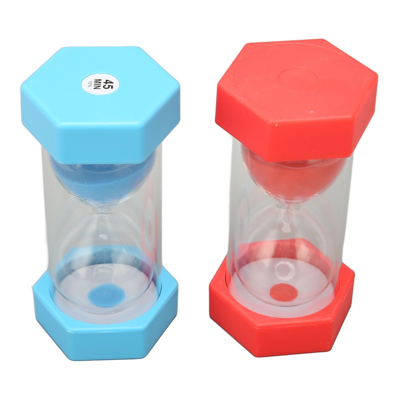 2Pcs Sand Timer 45 Minutes Hourglass Sandglass Timer for Kids