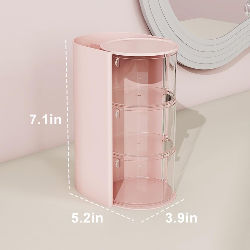 Goujfol Hair Accessories Organizer, 3 Layer Hair Tool Organizer with