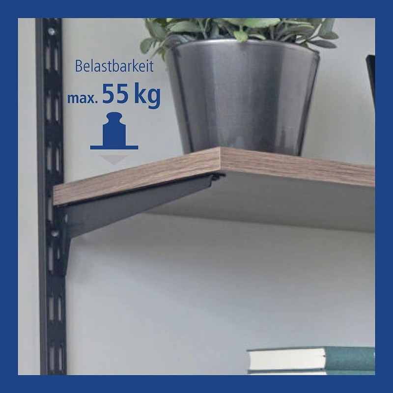 Element System 18133-00052 Angled Shelf Brackets, 1 Row, Pack of
