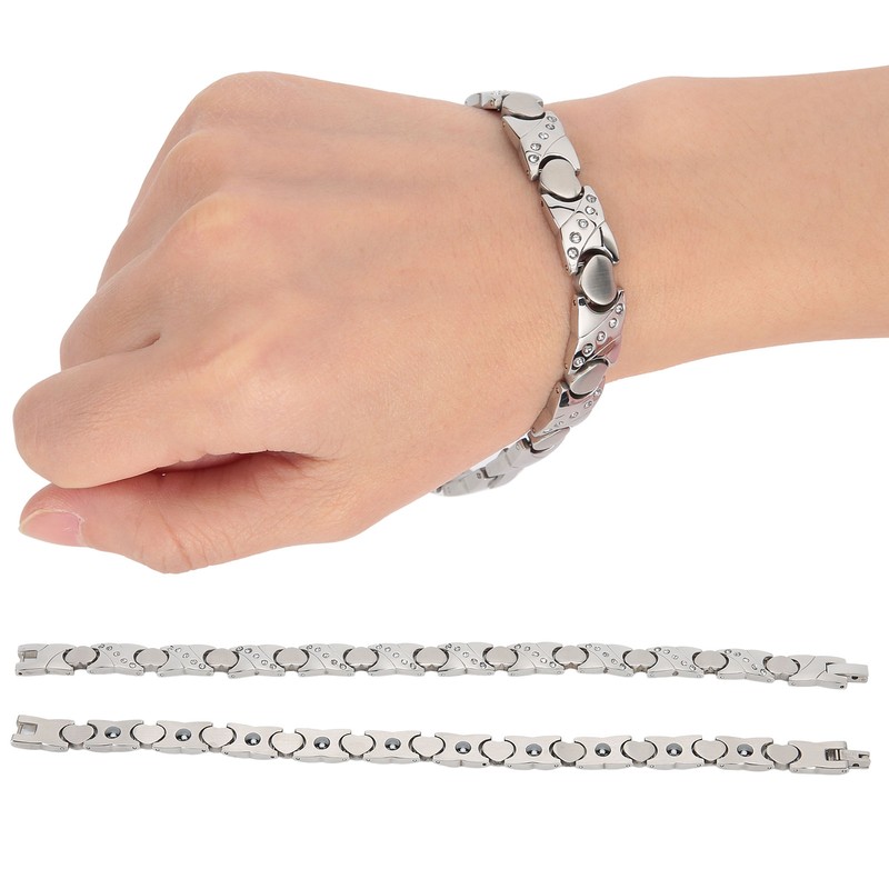 Magnet Bracelet Pain Relieve Hand Chain Stainless Steel Health Care