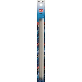 Prym 8" Double Point Aluminum Knitting Needles, 3mm