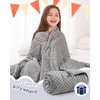Kivik Weighted Blanket 7lbs, Small Minky Dotted Blankets, Soft Heavy