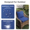 PatioGlow Outdoor Chair Cushions 17 x 16 x 2 Inch,