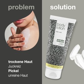 Body Lotion for Men and Women, 200 ml, Tea Tree Oil Body + Lemon Myrtle Lotion for Dry Skin, Daily Care, Relieves Pimples, Shfungus, Fungi, Jock Itch, Acne and Body Odour