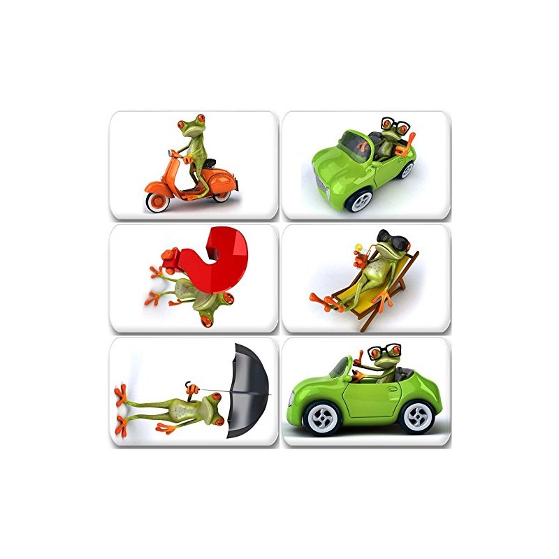 Merchandise for Fans Funny 3D Frog Fridge Magnets Rectangular 7