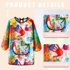 Weenwill Kids Painting Apron,Waterproof Graffiti Childrens Apron Long Sleeve With