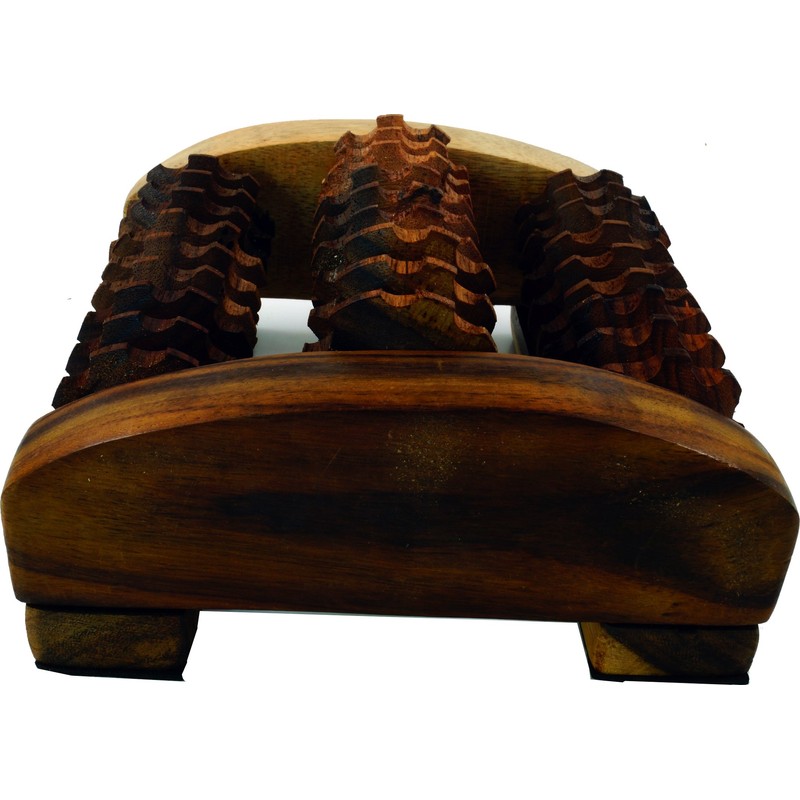 GURU SHOP Foot Massage Roller Model 11, Brown, 6.5 x