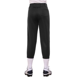 Stelle Girls' Softball Pants Youth Kids Baseball Pants Fastpitch Pants with Pockets Boys Tee Ball (Black, XL)