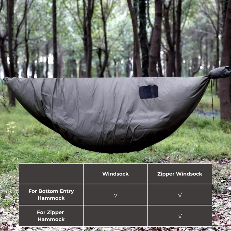 Onewind Premium Hammock Wind Sock, Hammock end Wind Block, Lightweight