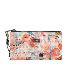 Anekke Women's Purse Card Holder Medium Handbag Made of Faux Leather with Zip Women's Purse with Handle Fun & Music Collection Women's Accessories and Accessories 24 x 14 x 2 cm, various colours