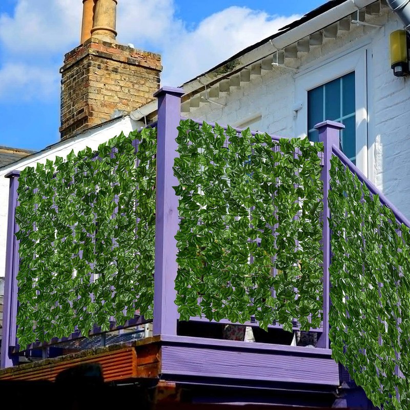 DearHouse Artificial Ivy Privacy Fence, 157.5x39in Artificial Hedges Fence and