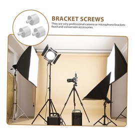 Vaguelly 3pcs Microphone Screw Adapter to Male to Female Thread Adapter for Microphone Stands Tripod Accessories for Cameras and Live Streaming