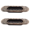 Biaungdo 2 Pcs 4.13" European Recessed Flush Pull Handle, Stainless