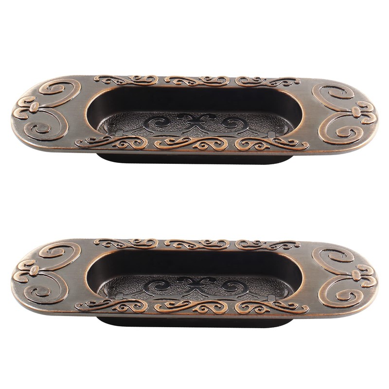 Biaungdo 2 Pcs 4.13" European Recessed Flush Pull Handle, Stainless