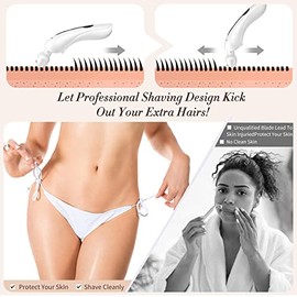 Afeitadora eléctrica para mujer, maquinilla de afeitar eléctrica para mujer, piernas de bikini, axilas, vellos púbicos, recortadora recargable con cab
