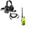 GMRS Two Way Handheld Radio Safety Yellow and Behind The