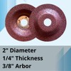 WA 10PACK - 2" Die Grinder Grinding Wheels with Mounting