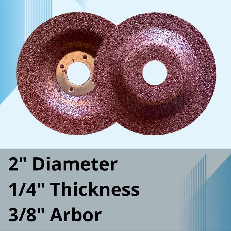 WA 10PACK - 2" Die Grinder Grinding Wheels with Mounting