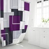 BTTN 84 Inch Extra Long Shower Curtain, Tall Modern Geometric