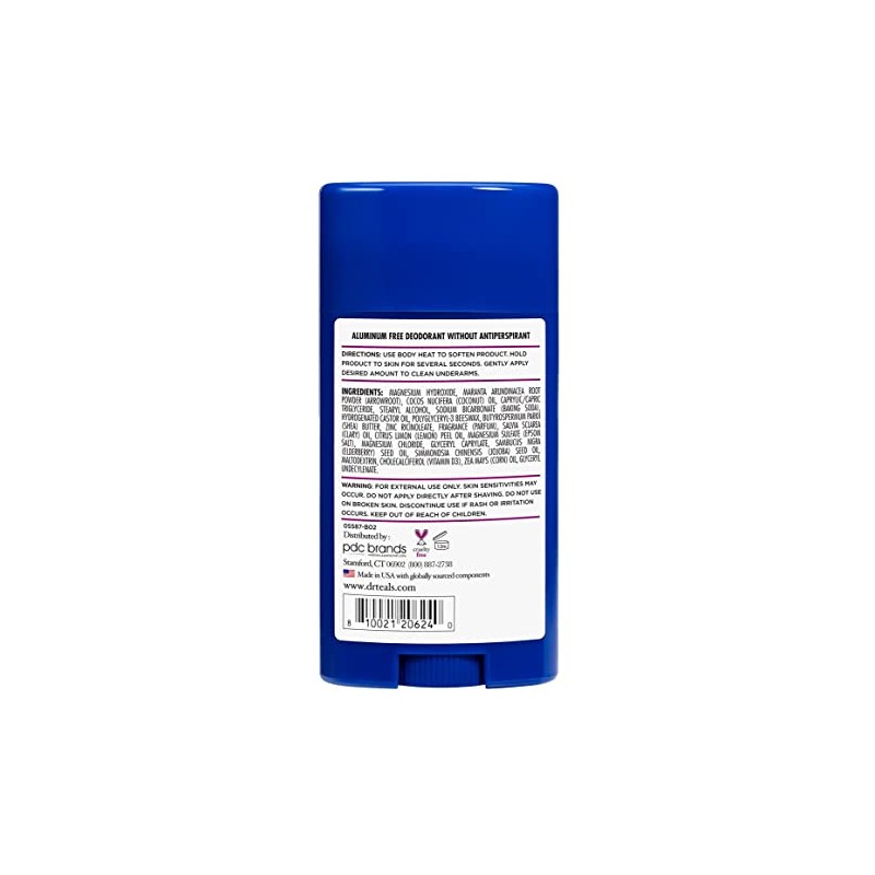 Dr Teal's Deodorante Saúco y Vitamina D, 75g