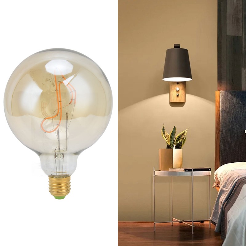 G125 E27/E26 LED Bulbs Dimmable 4W Transparent Music Note Filament