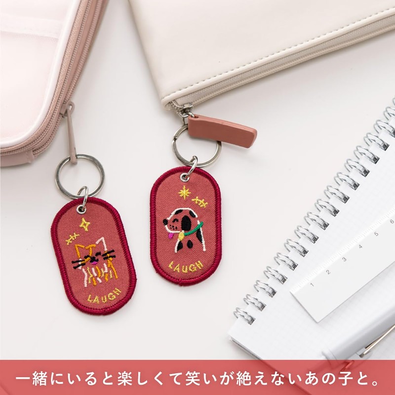 Iroha Publishing Key Chain 2/8b PAIR KEY RING ONE, blue