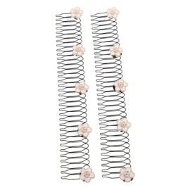FOMIYES 2PCS Hair Finishing Fixer Kit U Shape Comb Invisible Hair Clips Versatile Styling Tools for Neat Hairstyles Durable Comfortable Fixation for Women