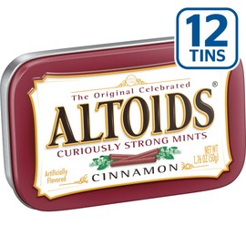 ALTOIDS Cinnamon Mints, 1.76 oz. (Pack of 12)
