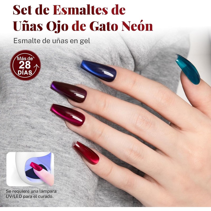 CHERIMOYA Kit de 6 Esmaltes de Uñas en Gel Ojo