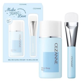 Cezanne Make Keep Base 30ml + Mini Brush Set, Light Blue, 1 Piece / 세잔느 메이크 킵 베이스 30ml + 미니 브러쉬 세트, 라이트블루, 1개