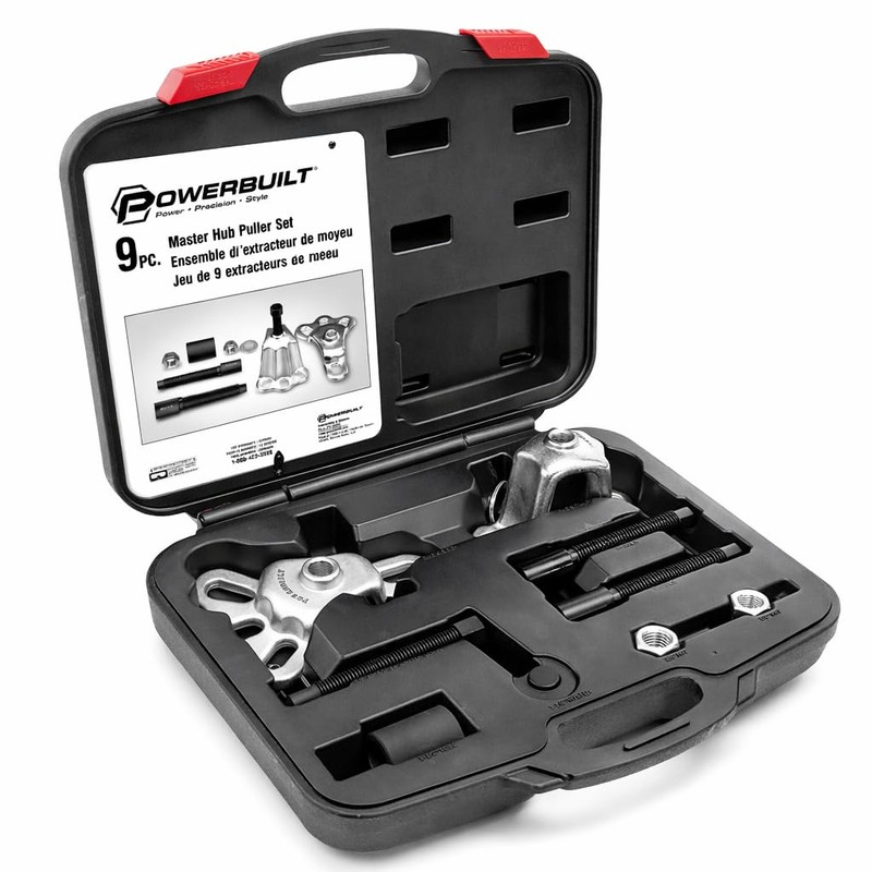 Powerbuilt Master Hub Puller Tool Set, Remove and Install Car
