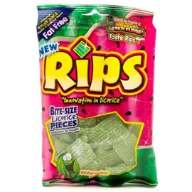 Rips Bite Size Licorice Pieces, Watermelon, 4 Ounce