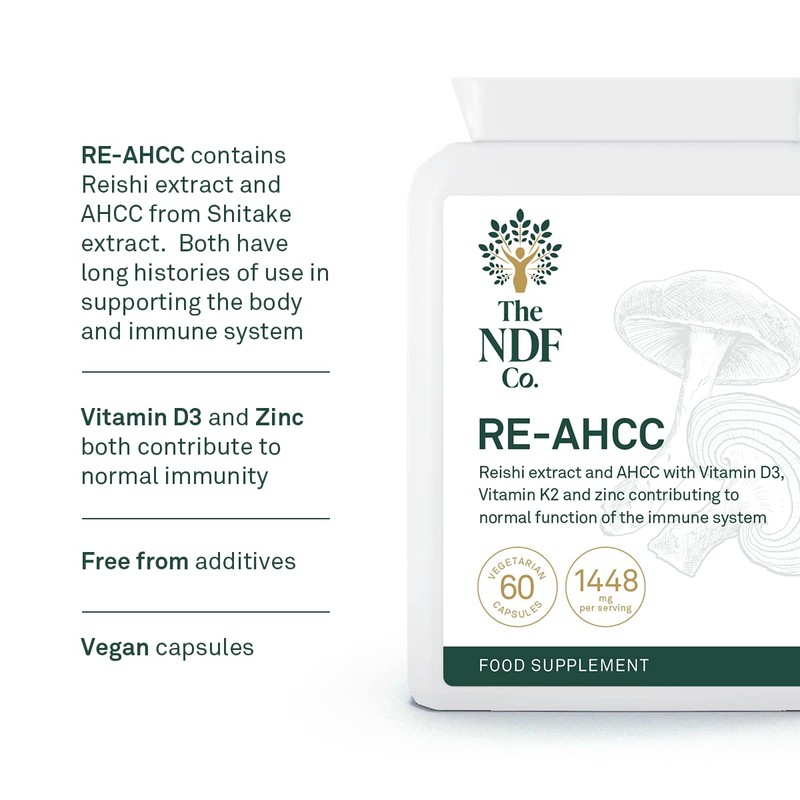 The NDF Company RE-AHCC - 5 in 1 Supplement with