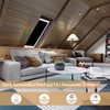 MUHOO Blackout Roller Blind, No Drilling, Skylight Roller Blinds 100%