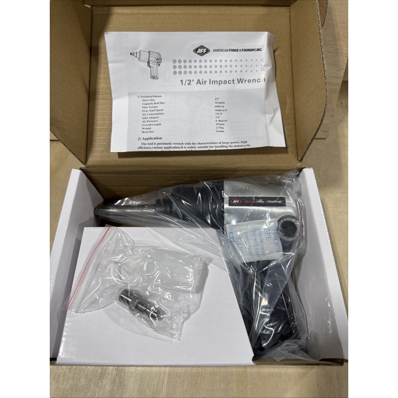 AFF 1/2" Drive Air Impact Wrench w/ 2" Extended Anvil