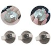 LBB＆ZQQ 4Pcs Universal Gas Stove Knobs - 8mm Metal Hob