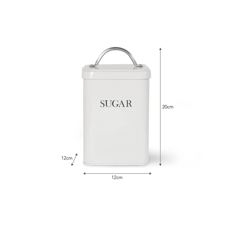 Garden Trading Original Sugar Canister Crafted in Powder Coated Steel