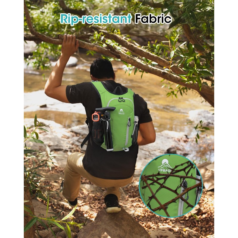 VPBAGE Hiking Daypack, Strawyellow, Small, Daypack Backpacks