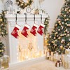 Sfcddtlg 6 Pcs Black Metal Christmas Stocking Holders - Adjustable