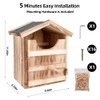 Owl House Owl Nesting Box for Outside: Handmade Wooden Bird