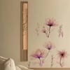 Wall Sticker Flowers, Pink Flowers Wall Sticker, Wall Sticker Living