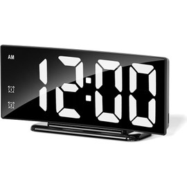 Despertador digital LED Meeyoga 4096 – hora 12/24, temperatura y alarma doble