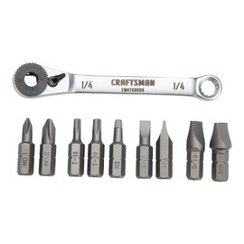 CRAFTSMAN Screwdriver Set, Ratcheting Offset, Multi-Bit, 10 Piece (CMHT68008)