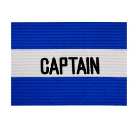 VerteLife Classic Captain's Band, Player's Armband for Football and Training, Adjustable Bracelet, Captain Bracelet, Captains Bracelet for Adults and Children, One Size, Blue