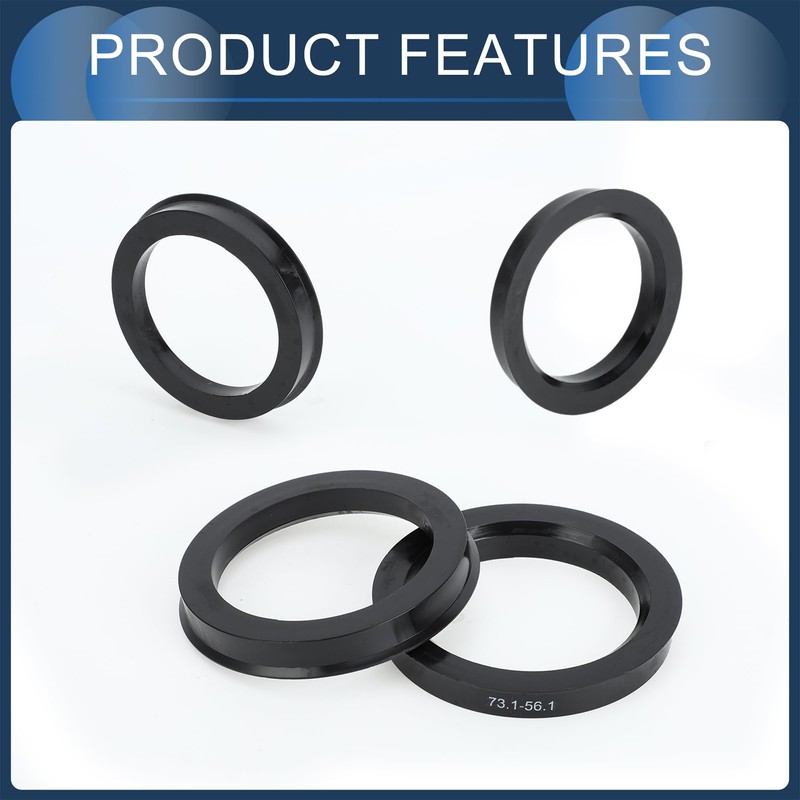 INFINAUTO Hub Centric Rings,56.1mm ID 73.1mm OD Car Wheel Hubrings