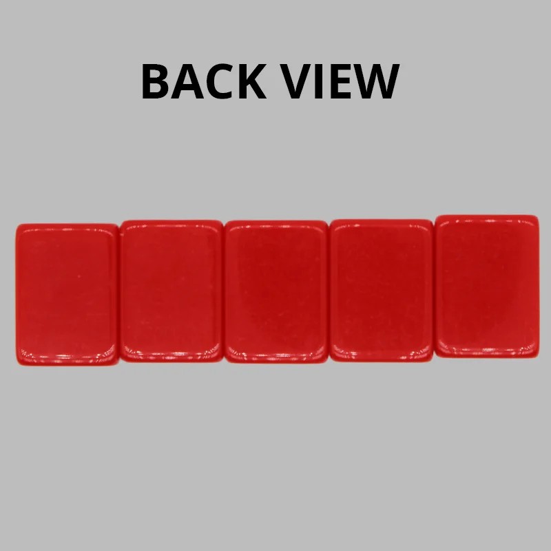 American Mahjong Set with Mat, 160PCS 32mm 4-Layer Pink Green