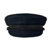 Balke Men's Elbsegler Captain's Hat with Cord - Black, grey,