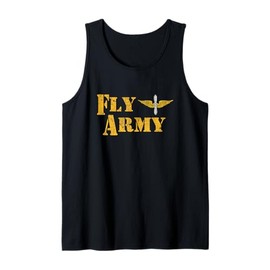 Vintage Fly Army Military Pilot Army Aviation Branch Tank Top