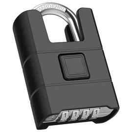 Diyife Candado de Combinación Resistente para Exteriores [Anti-Shear], Candado de Combinación de 4 Dígitos, Cerradura de Seguridad de Aleación de Zinc, para Cerca, Garajes, Puertas, Jardines, Negro